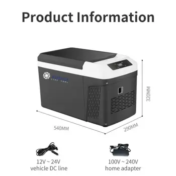 BJ 16 Liter- Kompressor køleboks 12v 220v 230v elektrisk